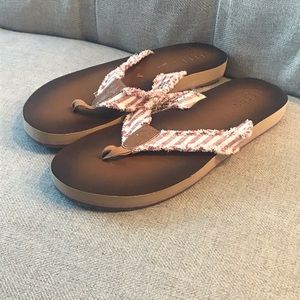 Striped Sperry Flip Flops